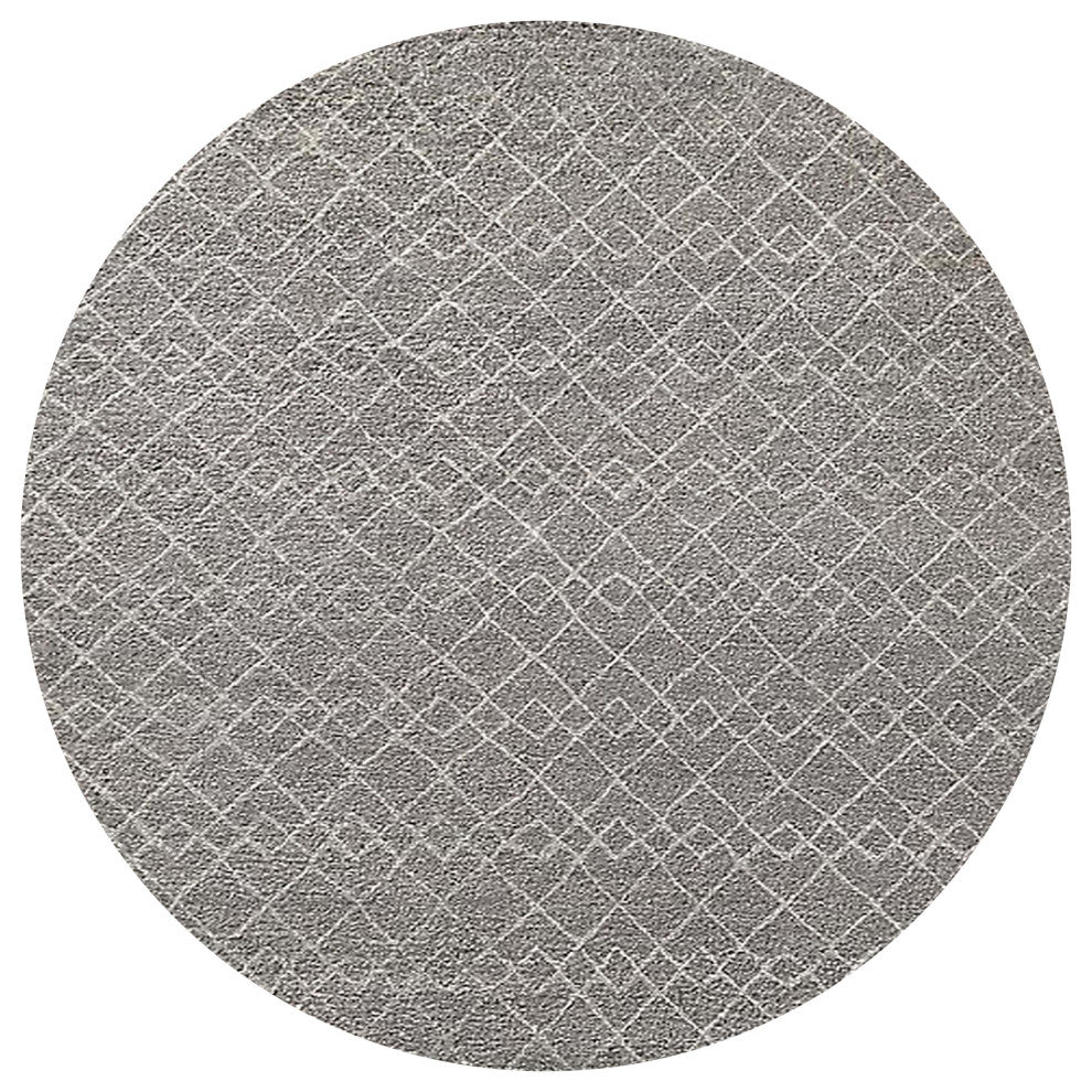 Ahgly Company Indoor Round Mid-Century Modern Area Rugs, 7' Round