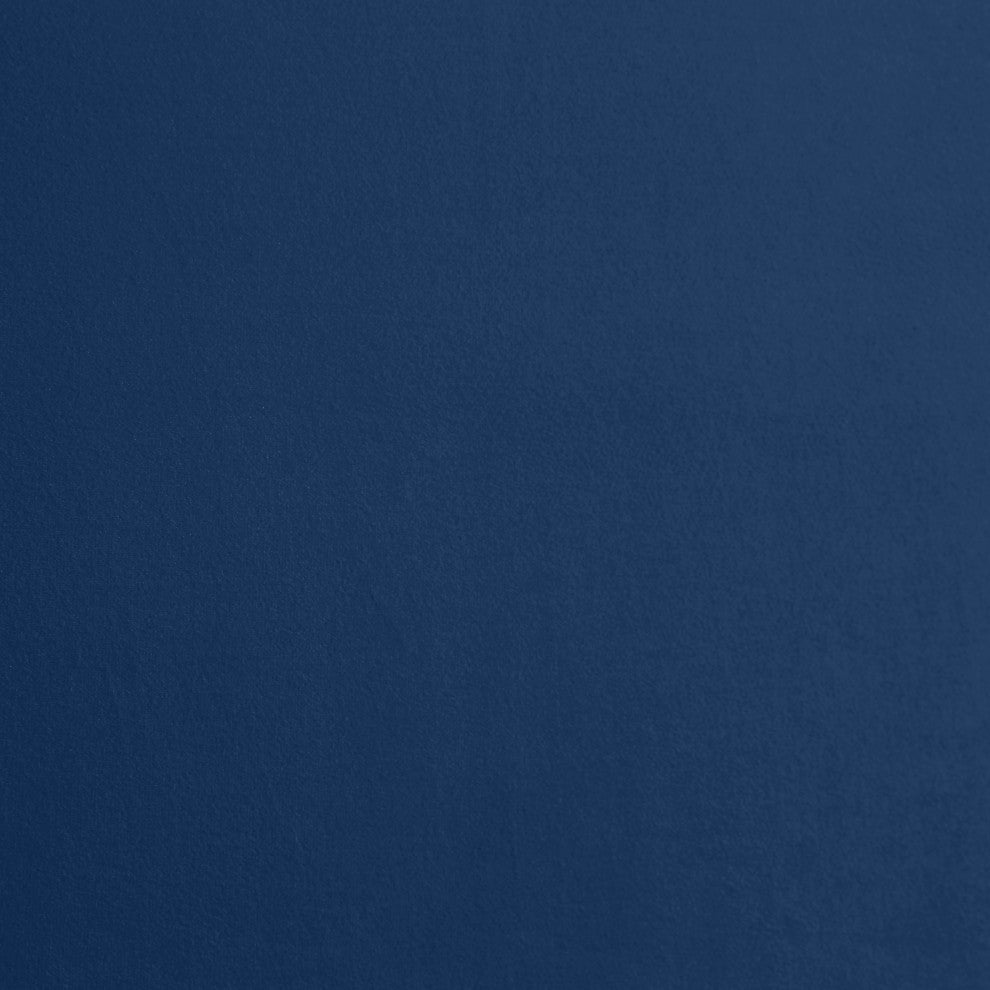 Harlie Velvet Upholstered Bed, Navy, Full