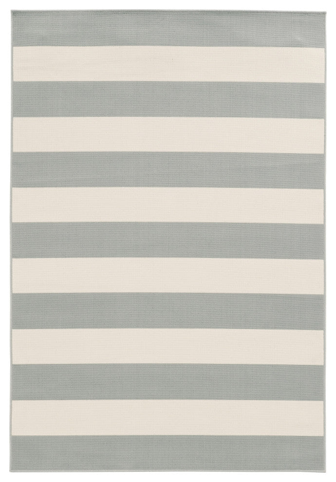 Oriental Weavers Riviera Grey/Ivory Geometric Indoor/Outdoor Rug 2'5"X4'5"