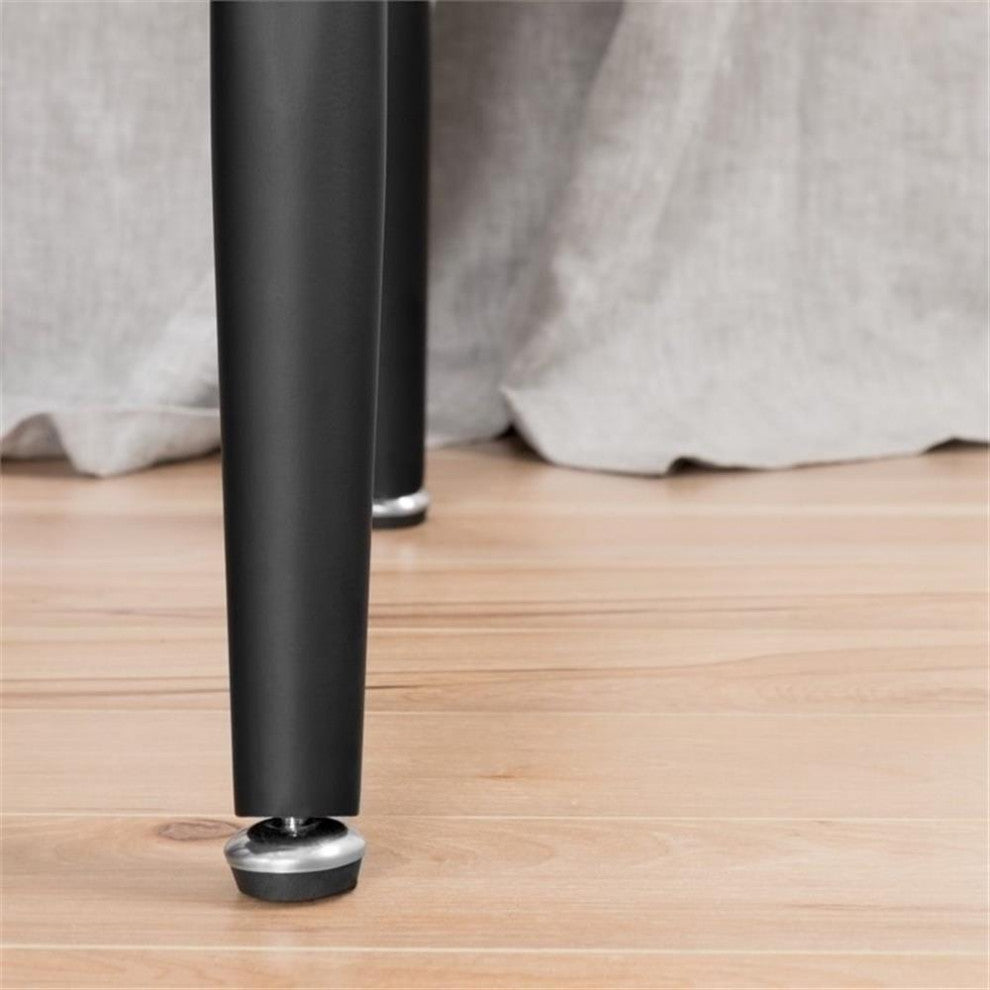 South Shore City Life Faux Concrete Square End Table in Gray and Black
