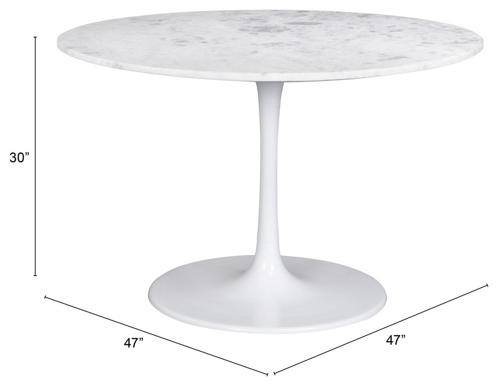 Phoenix Dining Table White