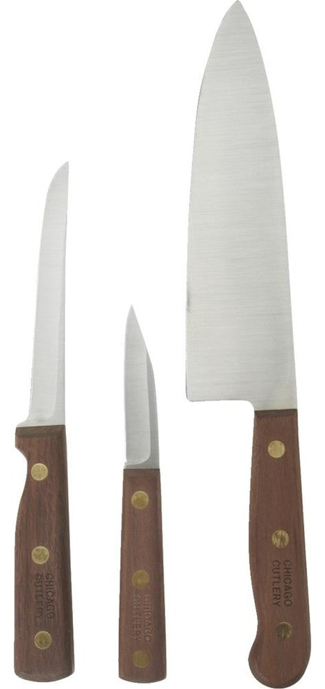 Chicago Cutlery Walnut Traditions Knife Set, 3 Piece
