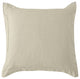 Luna Washed Linen Tailored Euro Sham, 27"x27", Light Tan, 1 Piece