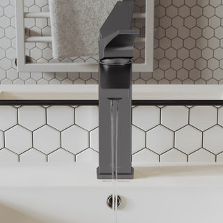 Voltaire Single Hole Single-Handle Bathroom Faucet, Gunmetal Gray
