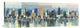 "Manhattan Aqua" Stretched Canvas Giclee by Luigi Florio, 36x12"