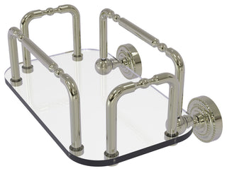 Dottingham Wall Mounted Guest Towel Holder, Polished Nickel