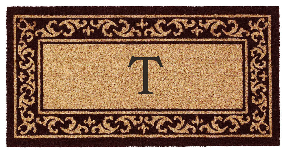 Kendall Monogram Doormat, 3'x6', T