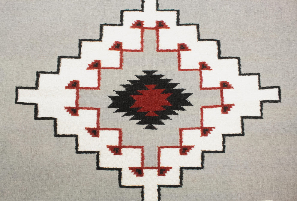 Noori Rug Handmade Flatweave Navi Silver/Black Rug