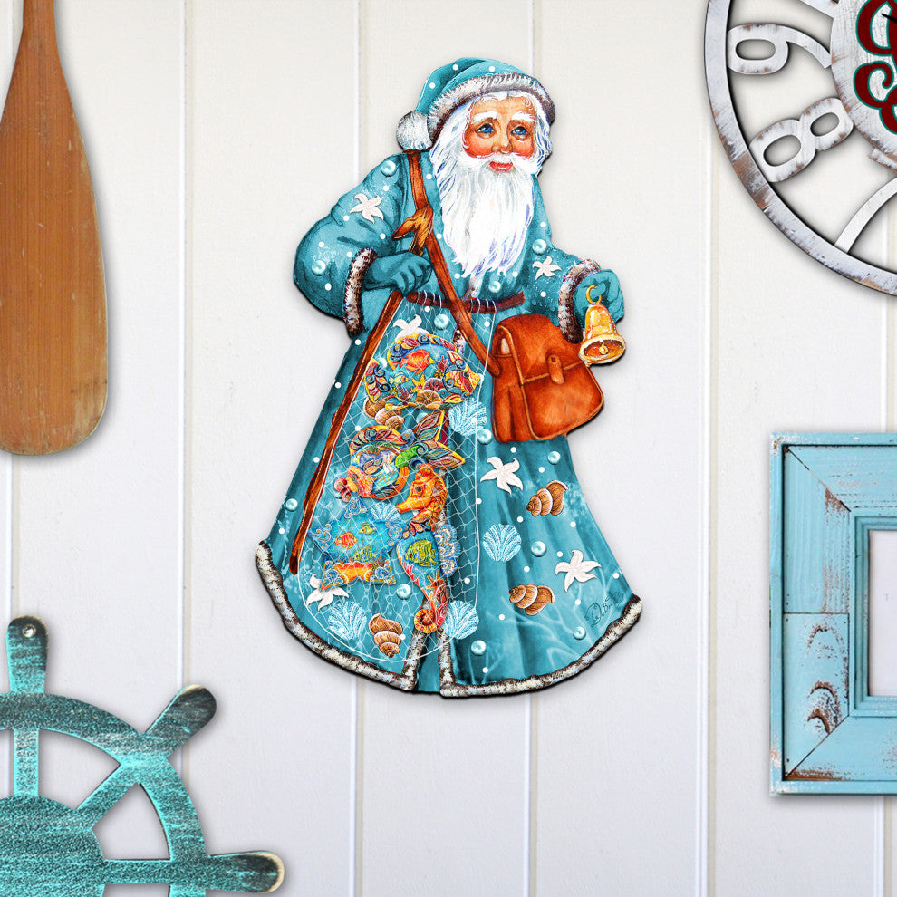 Costal Fishermen Santa Wooded