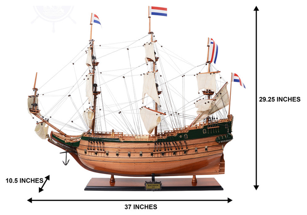 Batavia Museum-quality Fully Assembled Wooden Model Ship