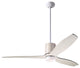 LeatherLuxe Fan, White/Ivory, 54" Whitewash Blades With LED, Remote Control