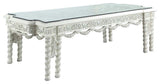 Vanaheim Dining Table, Antique White Finish