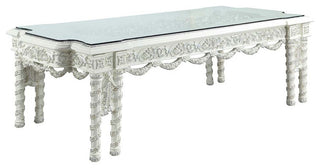 Vanaheim Dining Table, Antique White Finish