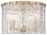 Zlite 1943F12-MGLD 3-Light Flush Mount, Clear