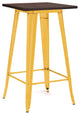 Design Lab Dreux Wood 1 Steel Bar Table Yellow