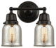 Innovations 623-2W-BK-G58 2-Light Bath Vanity Light, Matte Black