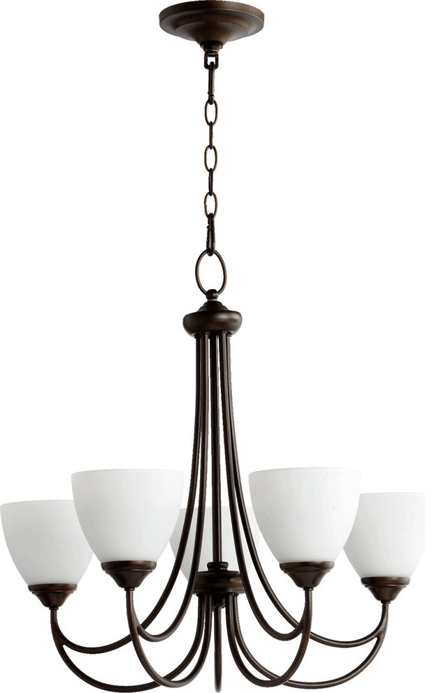 Brooks 5-Light Chandelier, Oiled Bronze