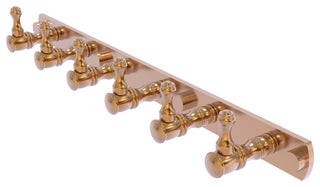 Carolina 6 Position Tie and Belt Rack, Brushed Bronze