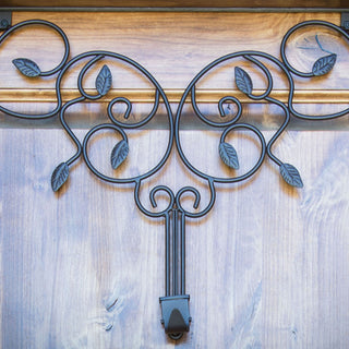 Adjustable Wreath Hanger for Door Ivy, Brown
