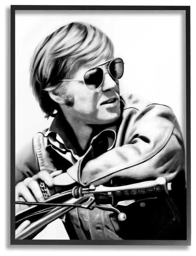 Motorcyclist Portrait Famous Figures Retro Movie Male ,1pc, each 11 x 14