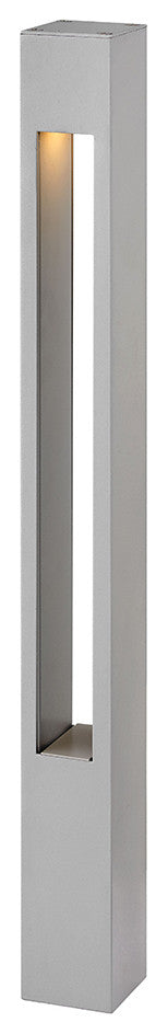 Hinkley 15502TT Atlantis Square Small Bollard, Gray