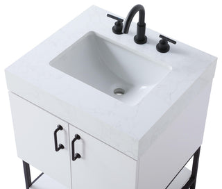 Home Living 24" Single Bathroom Vanity, White