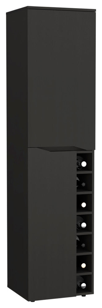 DEPOT E-SHOP Haora Bar Cabinet, Black