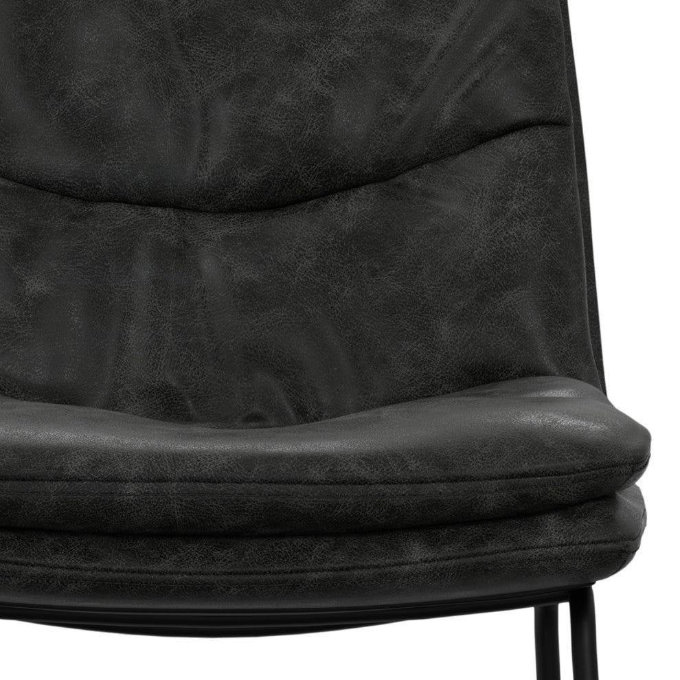 Danika Counter Height stool, Set of 2, Distressed Charcoal Grey