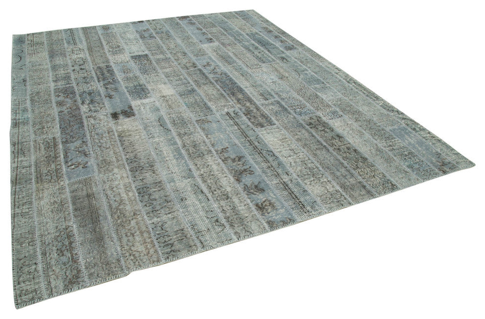 Rug N Carpet - Handwoven Anatolian 8' 2" x 9' 11" Overdyed Patchwork Area Rug