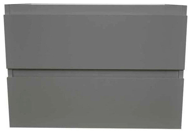 Salt 18Dx30" Floating Bathroom Vanity, Cabinet Only, Gray