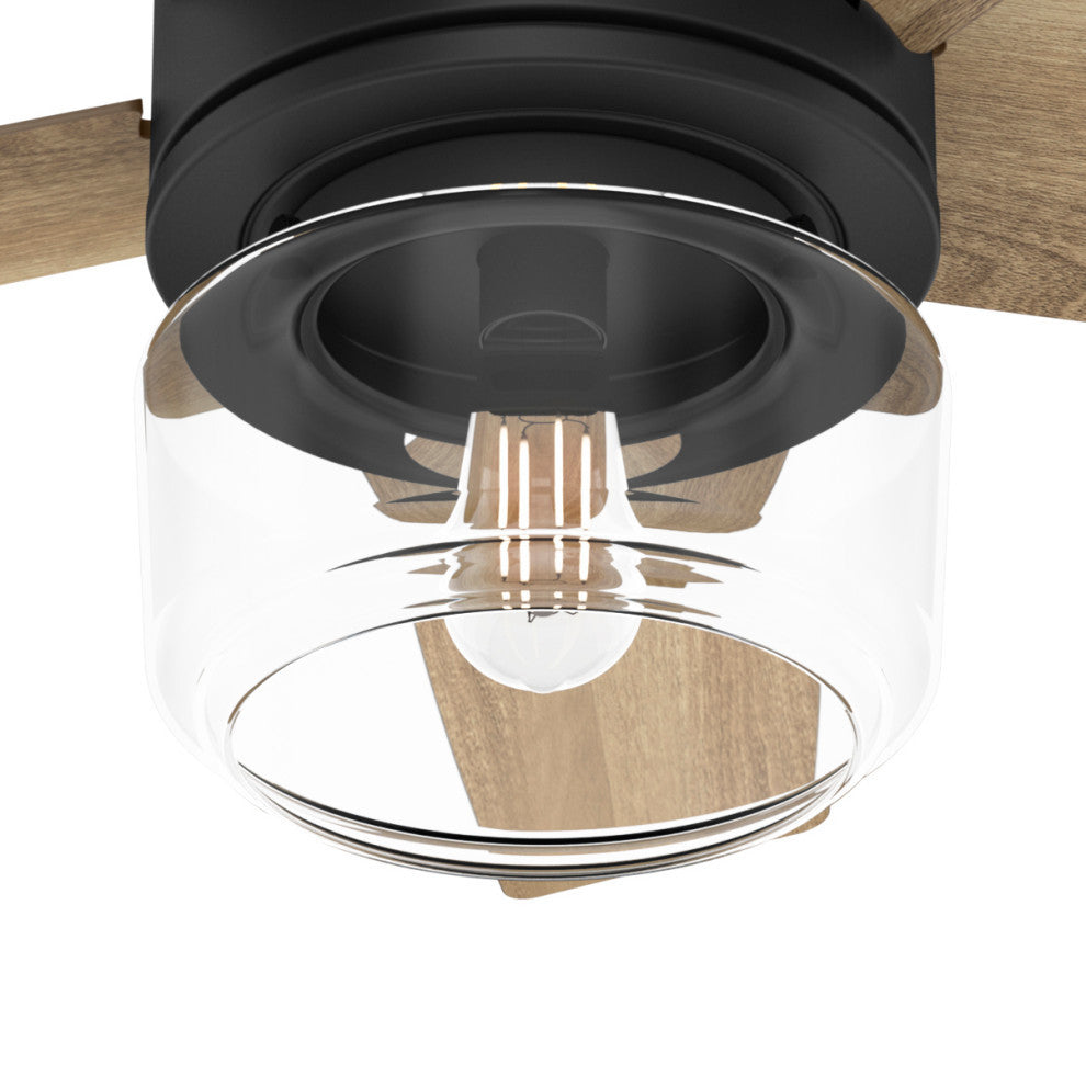 Hunter 44" Margo Matte Black Ceiling Fan, LED Light Kit and Handheld Remote