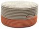 Colonial Mills Pouf Two-Tone Pouf Orange Round