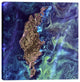 Epic Graffiti "Earth As Art: Van Gogh From Space" Giclee Canvas Art, 12"x12"