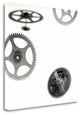 "Retro - Gears - 5" By Alan Blaustein, Giclee Print on Gallery Wrap Canvas
