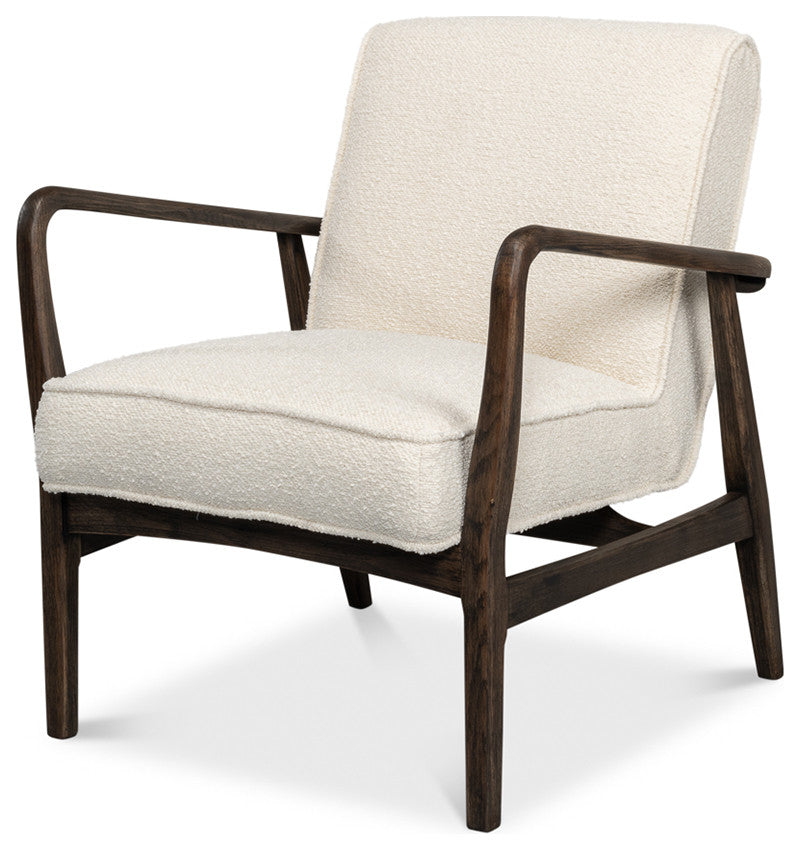 Mid Century Boucle Armchair