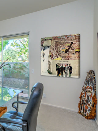 "Sidewalk Sideshow" Painting Print on Canvas by Thornton Utz