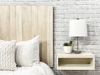 Handcrafted Headboard, Hanger Style, Antique White, King