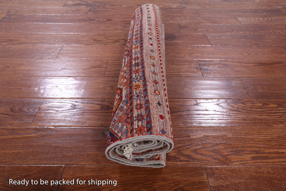 Hand-Knotted Super Kazak Khorjin Runner Rug 2' 8" X 8' 4" Q10470