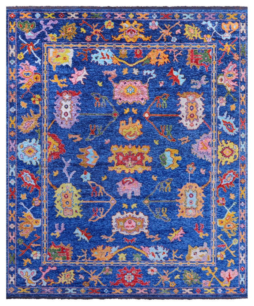 Handmade Turkish Oushak Wool Rug 12' 4" X 14' 8" - Q14770