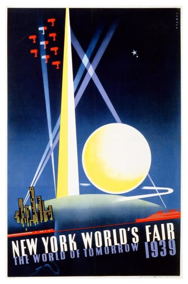 "New York Worldï¿½s Fair / World of Tomorrow" Print by Joseph Binder, 16"x24"