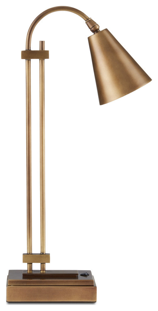 Symmetry Brass Desk Lamp