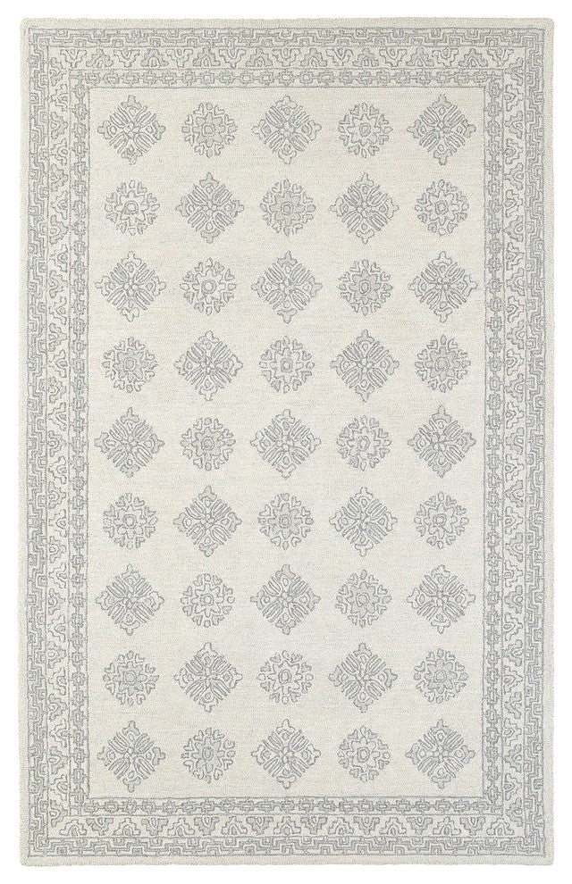 Oriental Weavers Manor Collection Grey/ Beige Oriental Indoor Area Rug 3'6"X5'6"
