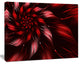 Multicolor Symmetrical Fractal Flower, Floral Canvas Art Print, 40"x30"