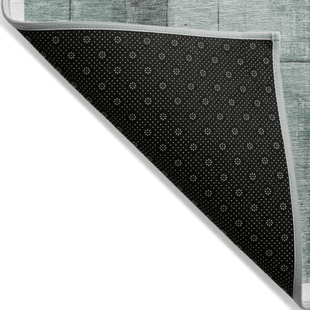 Machine Washable Indoor/Outdoor Chantille ACN1876 Sage 2'3" x 7'6" Runner Rug