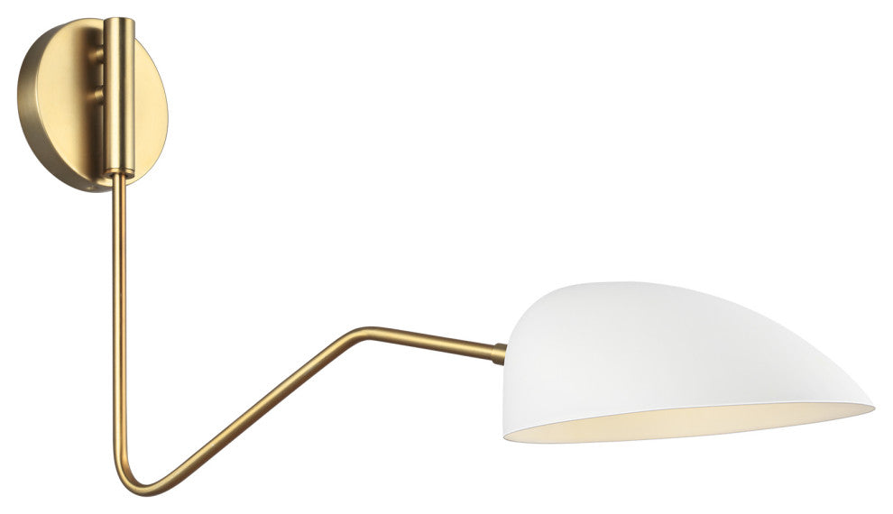 Jane Task Sconce, Matte White