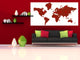 Studio Map Mural, Red Points, Peel and Stick, 3 Panels, 107"x52"