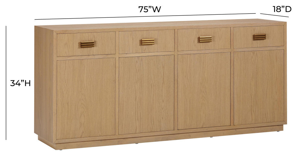 Aria Oak Buffet, Natural