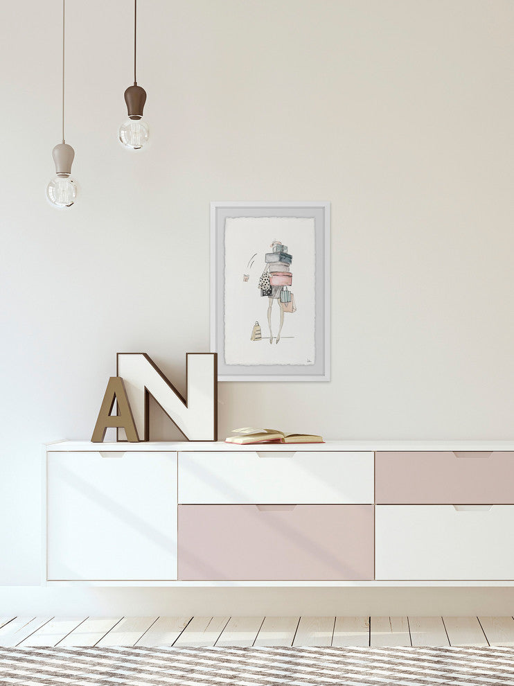 "Adventures Feels" Framed Painting Print, 12"x18"