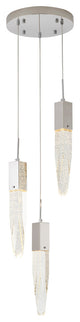 Bethel International ADS24C12CH 3 Light Chandelier, Chrome