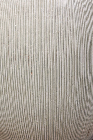 Sunburst Olive Semi-Gloss Ceramic Patio Stool